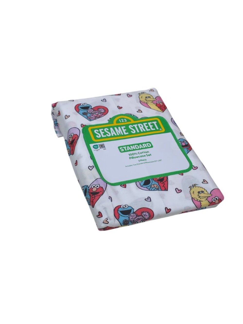 Sesame Street Cotton 2 Pk Standard Pillowcase Set Elmo Cookie Monster & Big Bird - Picture 5 of 6